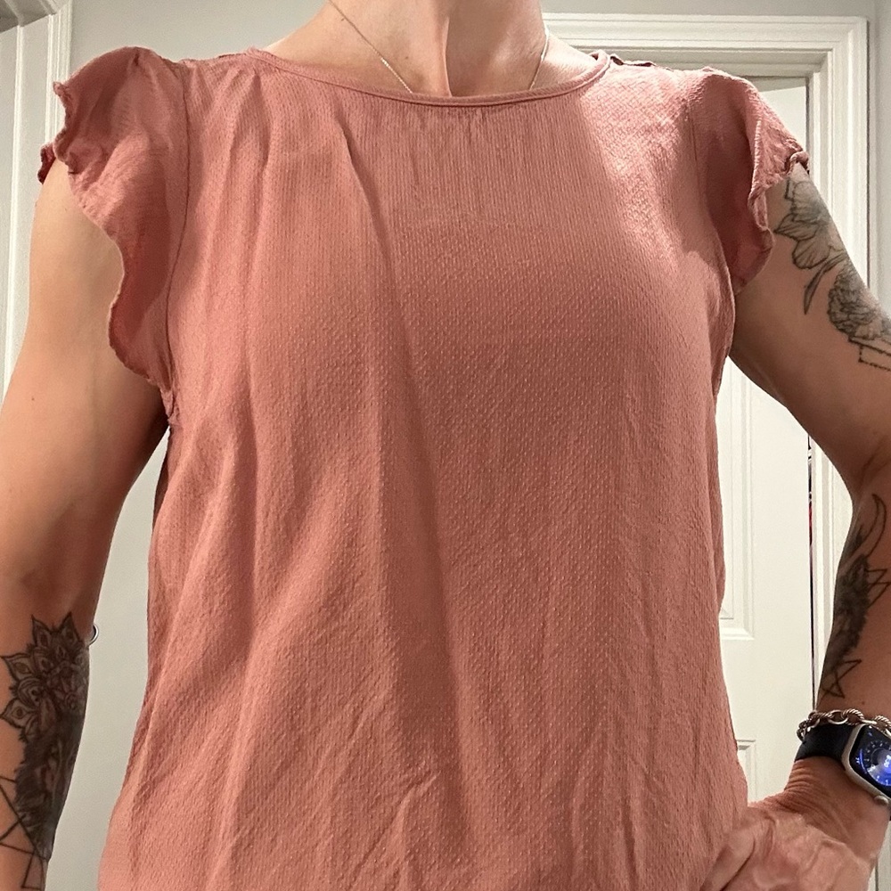 Women's Rust Pink Top - Picture 4 of 4